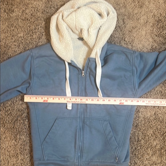 Eddie Bauer Men’s Blue Full Zip Up Jacket with Hoodie Size Small - Picture 10 of 12